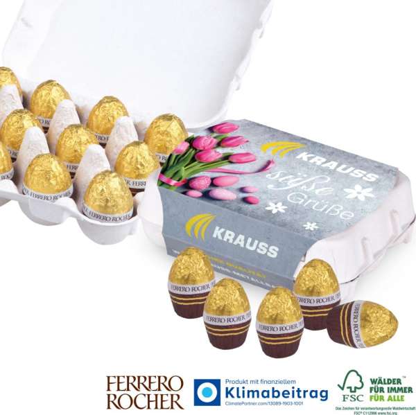 Schoko-Eier 12er-Set mit Ferrero Rocher Ostereier