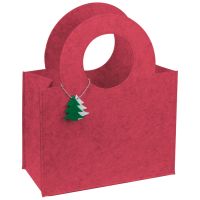 Tasche aus Filz mit Tannenbaumanhänger