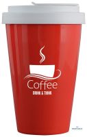 Vorschau: Porzellanbecher Coffee2Go, 13 cm Vorschau: Porzellanbecher Coffee2Go, 13 cm