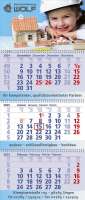 3 Monats-Wandkalender Exclusiv 3 mit Wire-O-Bindung - Frühbestell-Rabatt 5%