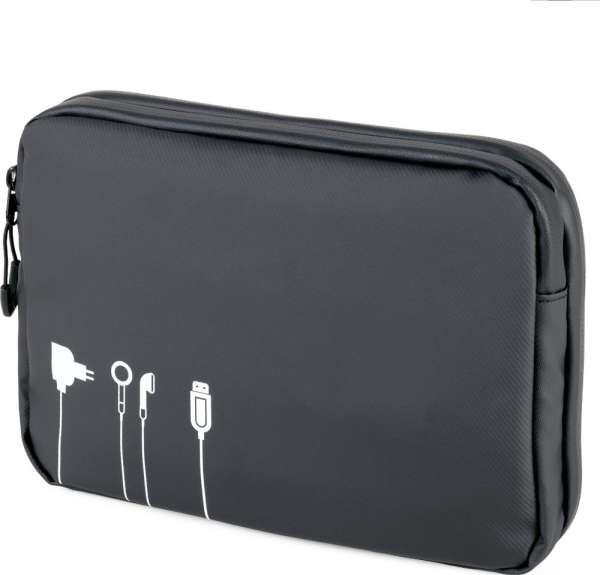 TROIKA Kabeltasche TROIKA BLACK TECH POUCH 2