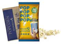 Mikrowellen-Popcorn im Werbetütchen