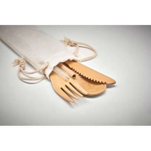 SETSTRAW Besteck-Set Bambus