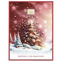 Adventskalender "Weihnachtsbaum Rot" mit Alkohol 300g