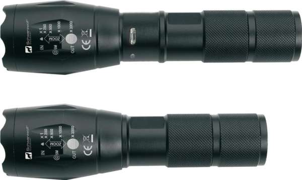 Schwarzwolf outdoor® DELGADA wiederaufladbare CREE T6 Taschenlampe