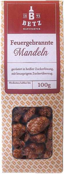 Feuergebrannte Mandeln, 100 g in Präsentkartonage