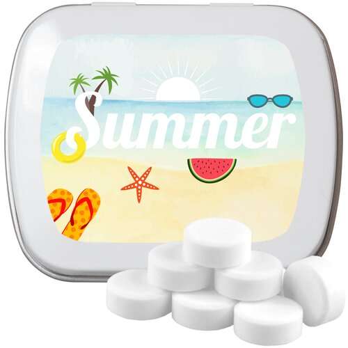 Bio Pfefferminz Drops, ca. 20g, Mintdose weiß