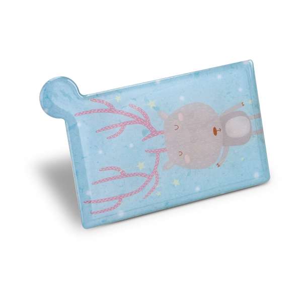 Taschenspiegel aus Edelstahl, im Etui