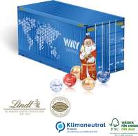 Präsent Weihnachts-Container Lindt Minis