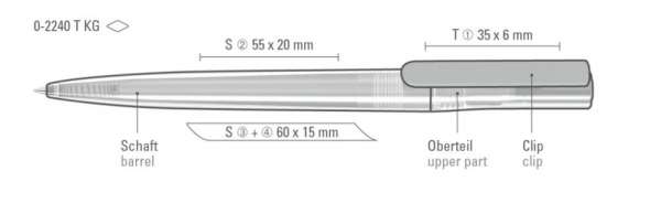 Uma Drehkugelschreiber Uma Recycled Pet Pen Switch Transparent KG