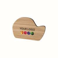 Namensschild Badge Bamboo DYO, Magnet, Print in full color