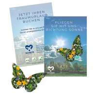 Samenpapier auf A6-Karte Samenpapier auf A6-Karte