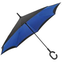 Umklappbarer Regenschirm aus 190T Pongee mit Griff zum Einhängen am Handgelenk