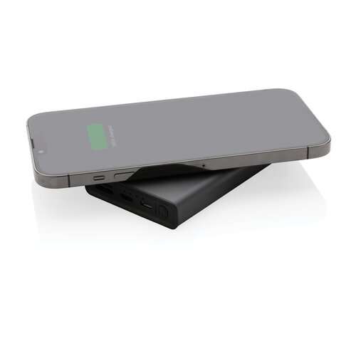 Terra 5000mAh Powerbank aus RCS Aluminium, 5W Wireless