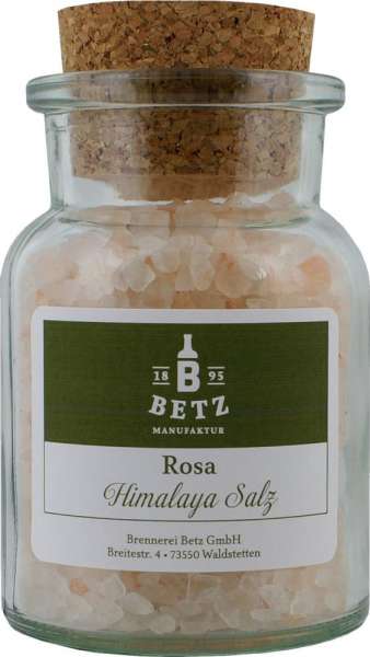 Gewürzglas mit Korken - Rosa Himalaya Salz 170g