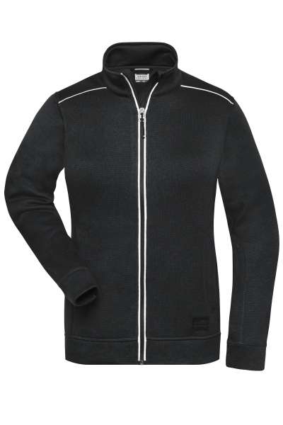 Ladies&#039; Knitted Workwear Fleece Jacket - SOLID -