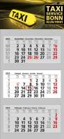 3 Monats-Wandkalender Clever 3, 4-sprachig