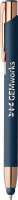 Crosby Soft-Touch Rose Gold Touchpen mit Stylus unten - Gravur