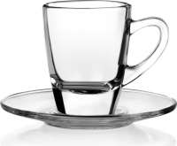 Kenia Espresso Glas-Untertasse