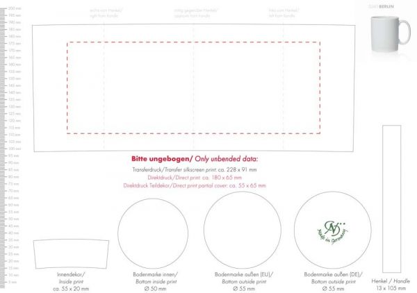 Porzellanbecher Berlin EU