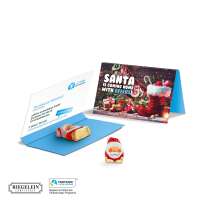 Vorschau: Werbekarte Visitenkartenformat, Mini-Schoko Weihnachtsmann Vorschau: Werbekarte Visitenkartenformat, Mini-Schoko Weihnachtsmann