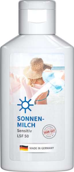 Sonnenmilch LSF 50 (sens.), 50 ml, Body Label (R-PET)