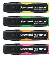 Vorschau: STABILO GREEN BOSS Leuchtmarkierer 4er-Set Vorschau: STABILO GREEN BOSS Leuchtmarkierer 4er-Set