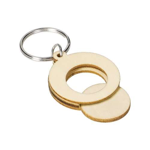 Holzchip-Schlüsselanhänger "Circle"