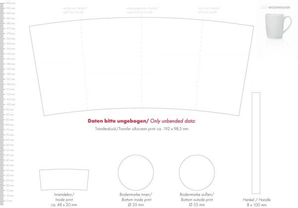 Westminster Porzellanbecher