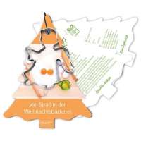 Vorschau: Backförmchen mit Rezeptblock Tannenbaum Vorschau: Backförmchen mit Rezeptblock Tannenbaum