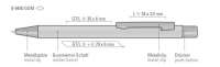 Vorschau: Uma Metall-Druckkugelschreiber Straight Gum Vorschau: Uma Metall-Druckkugelschreiber Straight Gum