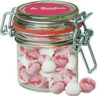 Erdbeer-Joghurt Bonbons, ca. 60g, Bonbonglas Mini