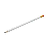 Vorschau: Bleistift "White" mit Radiergummi Vorschau: Bleistift "White" mit Radiergummi