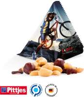 Snack Tetraeder Folie, weiß Pittjes Studentenfutter