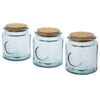 Aire 800 ml 3-teiliges Behälterset aus recyceltem Glas