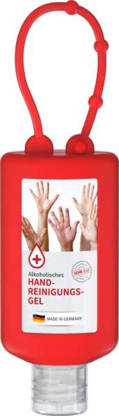 Handreinigungsgel, 50 ml Bumper, Body Label (R-PET)