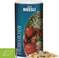 Bio Müsli Erdbeerchen, ca. 150g, Pappdose Medium