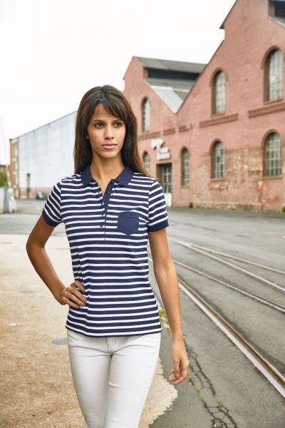 Ladies' Polo Striped