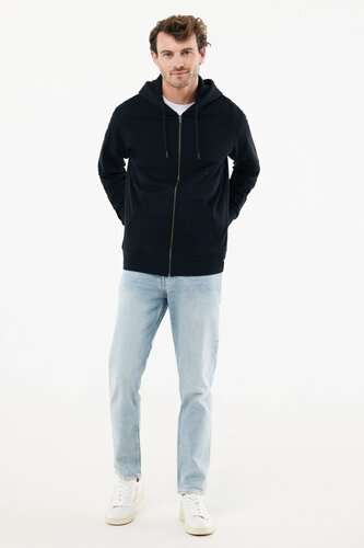 IQONIQ Abisko Zip-Kapuzenpullover aus recycelter Baumwolle