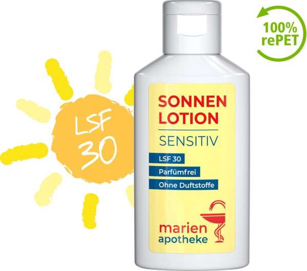 Sonnenmilch sensitiv LSF 30, 50 ml, Body Label (R-PET)