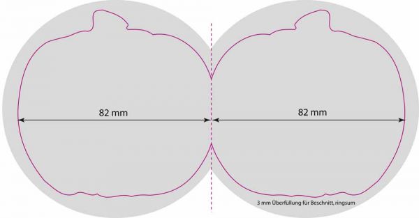 Klappkärtchen Halloween, Kürbis, 1-4 c Digitaldruck inklusive