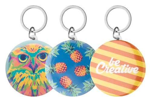 KeyBadge Maxi Button-Schlüsselanhänger