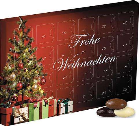 Mandel-Schoko-Trio, ca. 120g, Adventskalender Mini