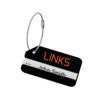 Aluminium Luggage Tag Schwarz Aluminium Luggage Tag Schwarz