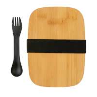 Vorschau: Stainless Steel Lunchbox mit Bambus-Deckel und Göffel Vorschau: Stainless Steel Lunchbox mit Bambus-Deckel und Göffel