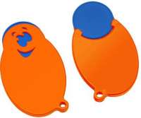 Chip blau, Chiphalter orange