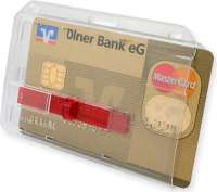 Vorschau: Kreditkartenhalter ISO 7810 QF mit Kartenschieber Vorschau: Kreditkartenhalter ISO 7810 QF mit Kartenschieber