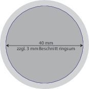 Pflanzdöschen Vergiss-mein-nicht, Vergissmeinnicht, 1-4 c Digitaldruck inklusive