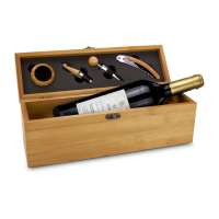 Präsentset Wein in Bambuskiste