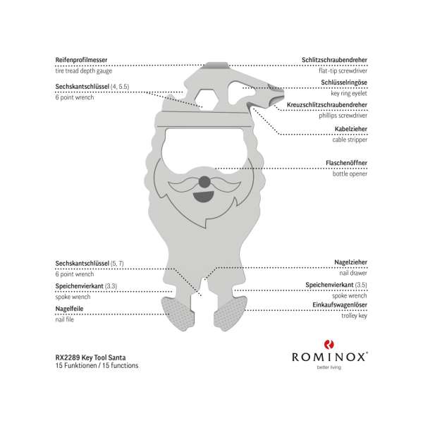 ROMINOX® Key Tool Santa / Weihnachtsmann